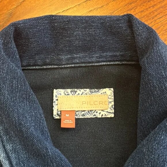 Anthropologie Pilcro Blue Jean Jacket Classic Denim Style - Picture 8 of 10